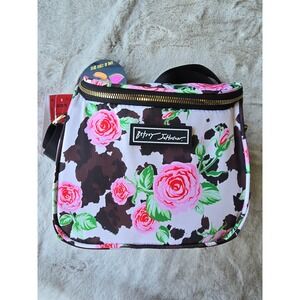 Betsey Johnson Floral Cow Print Insulated Lunch Tote Bag‎ NWT Cute